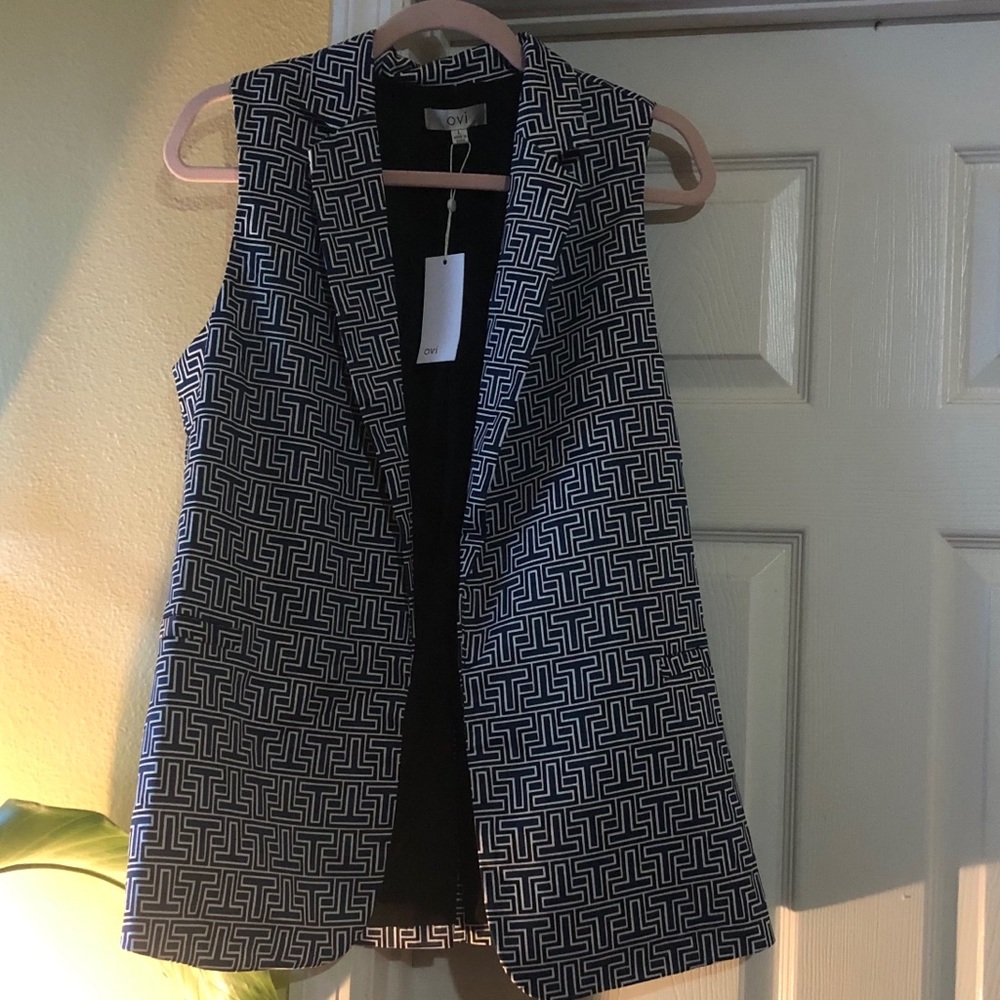 Black & White Blazer and Shorts set